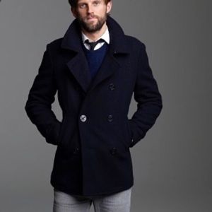 J. CREW Peacoat Bayswater Size Large Men's Wool